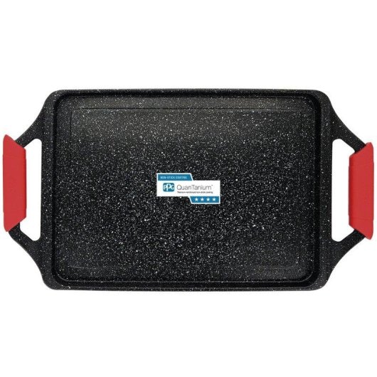 Grillplatte Briebe Black Titanium 43x25cm Induktion Antihaft Titan 5 Schichten