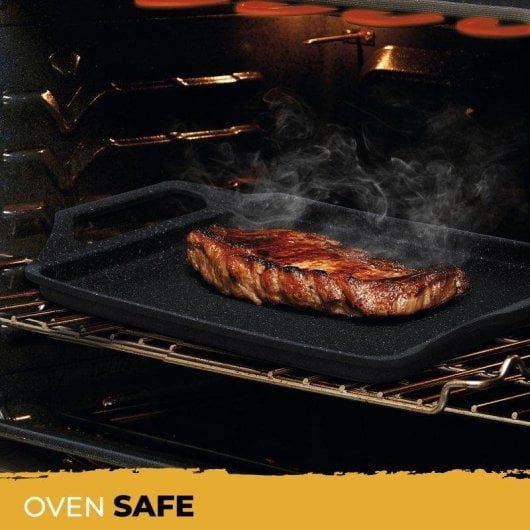 Grillplatte Briebe Black Titanium 43x25cm Induktion Antihaft Titan 5 Schichten