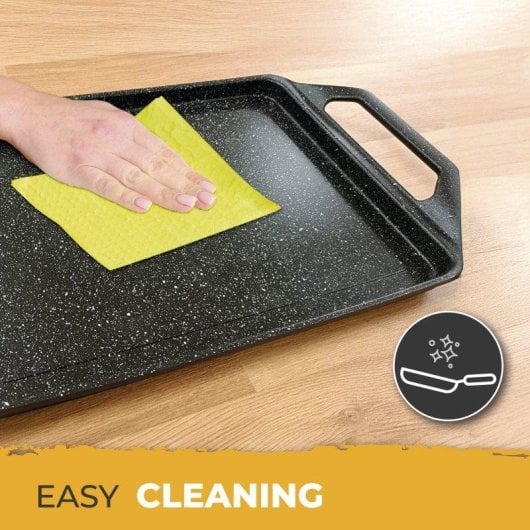 Grillplatte Briebe Black Titanium 43x25cm Induktion Antihaft Titan 5 Schichten