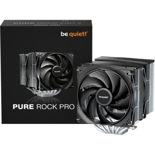 Refrigeração Ar Be quiet Socket AM5/AM4/LGA1700 120mm Pure Rock Pro 3 Duplo Ventilador
