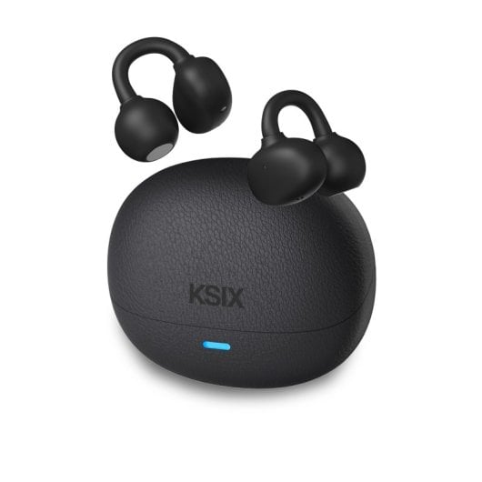 Ksix Clipon Auriculares Inalámbricos, Usb-c, Diseño Open Ear, Diseño C-bridge, 4h+15h Auto., Llamadas, Control Táctil, N