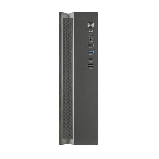 Caixa Tacens Anima Acslim500 Microatx Slim Dual PC com Fonte de Alimentação TFX USB-C de 500 W, Preto