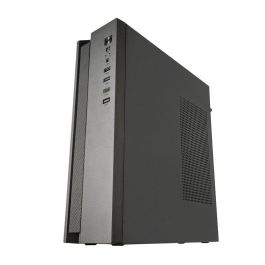 Caixa Tacens Anima Acslim500 Microatx Slim Dual PC com Fonte de Alimentação TFX USB-C de 500 W, Preto
