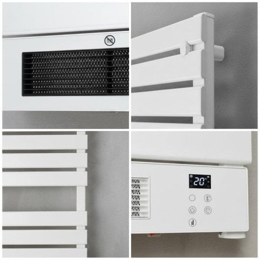 Toallero Eléctrico YOEVU 1500W 10 Barras Wifi Protección IP34