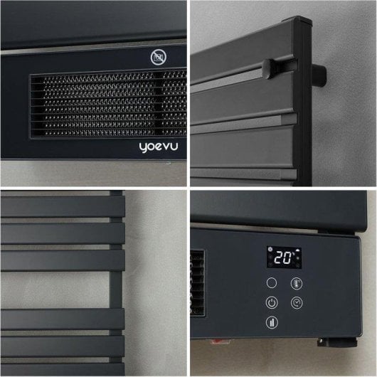 Toallero Eléctrico YOEVU 1500W 12 Barras Wifi Protección IP34