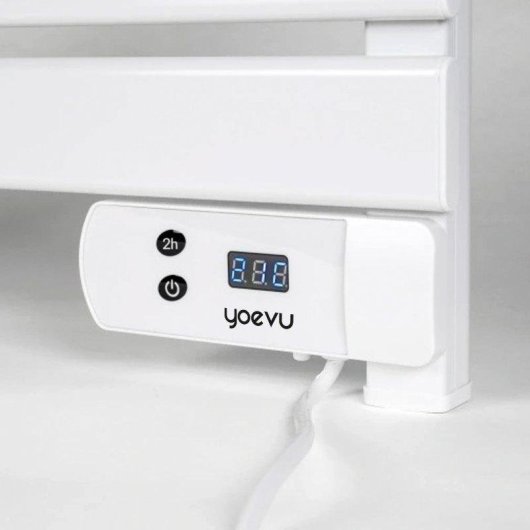 Sèche-serviettes Électrique Yoevu 150W 8 Barres Protection IP34 Timer LED