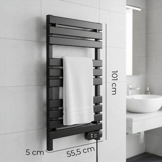 Toallero Eléctrico YOEVU 500W 10 Barras Protección IP34 Temporizador