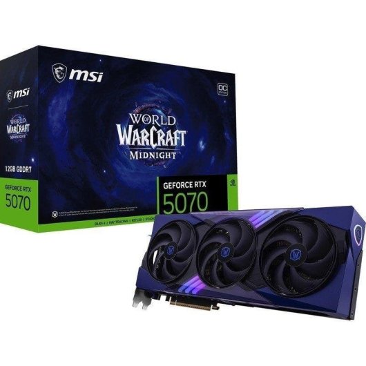 MSI GeForce RTX 5070 Grafikkarte 12GB GDDR7 Reflex 2 DLSS4 RTX KI TRI FROZR 4 Kühlung