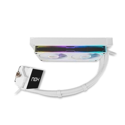NOX Hummer M-240 Refroidissement liquide Écran LCD 240 mm, 2 ventilateurs ARGB, écran blanc