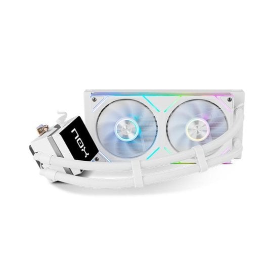 NOX Hummer M-240 Refroidissement liquide Écran LCD 240 mm, 2 ventilateurs ARGB, écran blanc