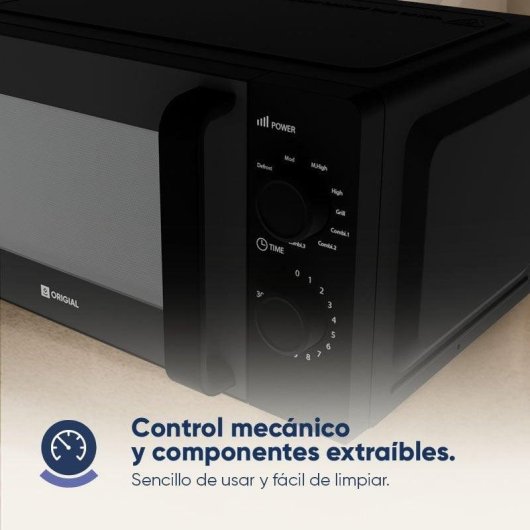 Mikrowelle Origial INFINITYHEAT ESSENTIAL BLACK GRILL 20L 700W mit Grill