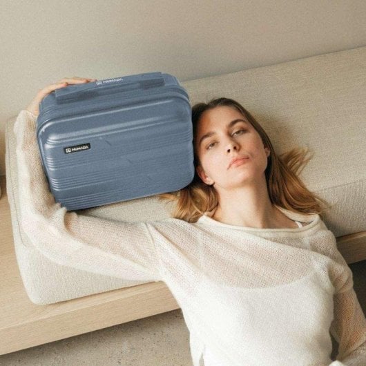 Neceser Numada Upfly T10 Bleu 11L ABS recyclé poignée renforcée