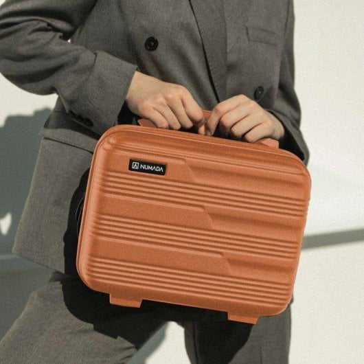 Nécessaire de voyage Numada Upfly T10 ABS recyclé 11L orange poignée renforcée