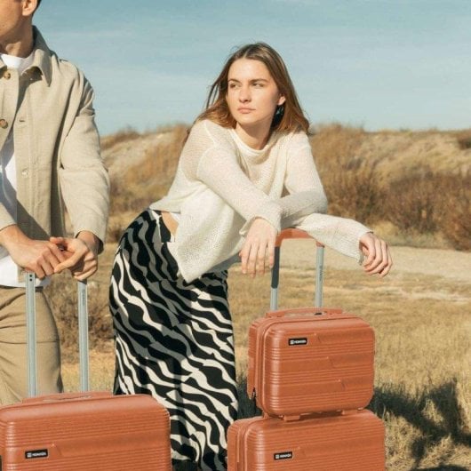 Nécessaire de voyage Numada Upfly T10 ABS recyclé 11L orange poignée renforcée