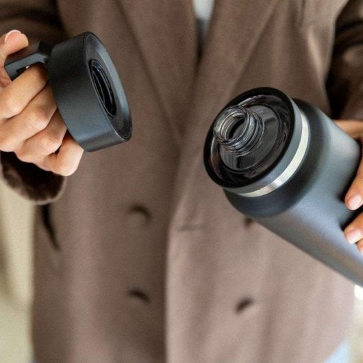 Botella térmica Numada Ceramic 1200 ml aislamiento 6 capas negro