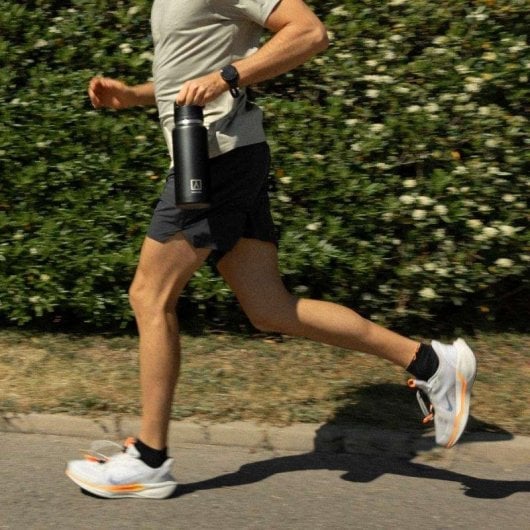 Botella térmica Numada Ceramic 1200 ml aislamiento 6 capas negro