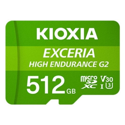 Carte microSD Kioxia Exceria 512 Go UHS-I V30 A1 haute endurance