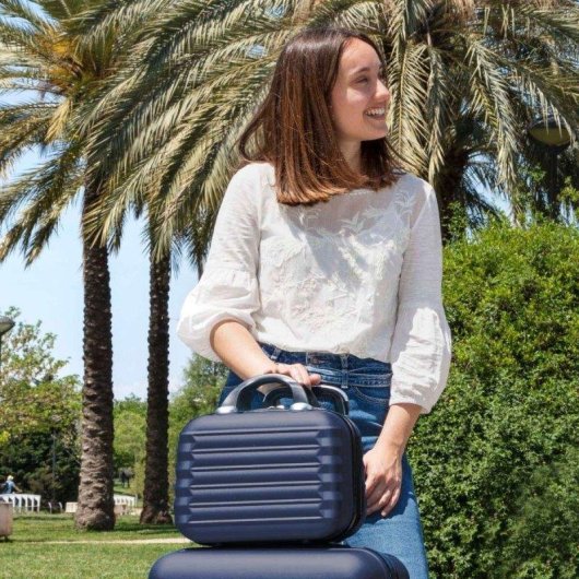 Nécessaire de voyage Numada Upfly Bleu Marine 11L ABS recyclé