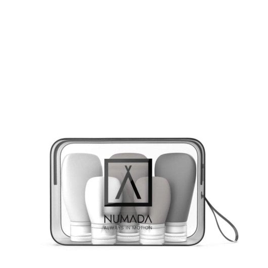 Nécessaire Numada Midweek A20 Transparent 19,8x13,5x6,5 cm 5 flacons silicone