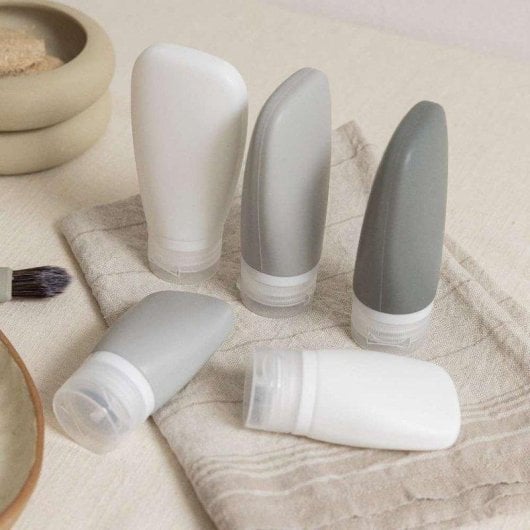 Nécessaire Numada Midweek A20 Transparent 19,8x13,5x6,5 cm 5 flacons silicone