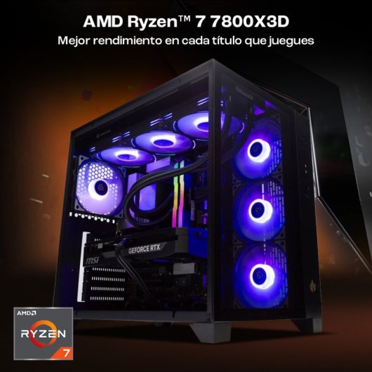 PCCom Ultimate Ryzen 7 7800X3D / 32GB / SSD M.2 de 2TB / RTX 5080 + Windows 11 Pro