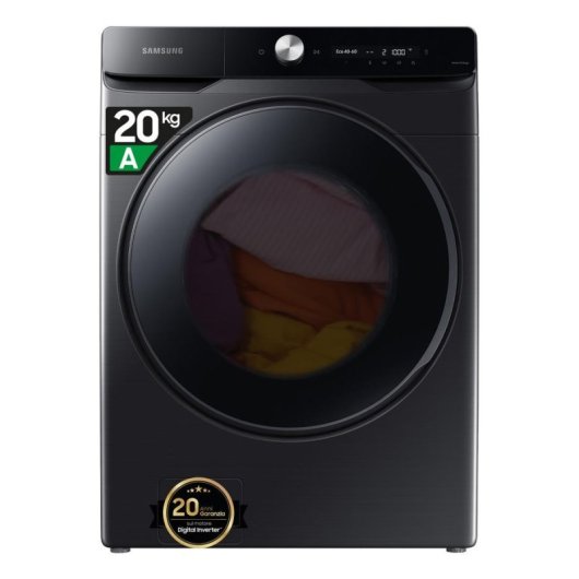 Lave-linge Samsung WF20DG8650BV/U3 Hublot 20kg 1000rpm A Noir Wifi IA Vapeur PetCare