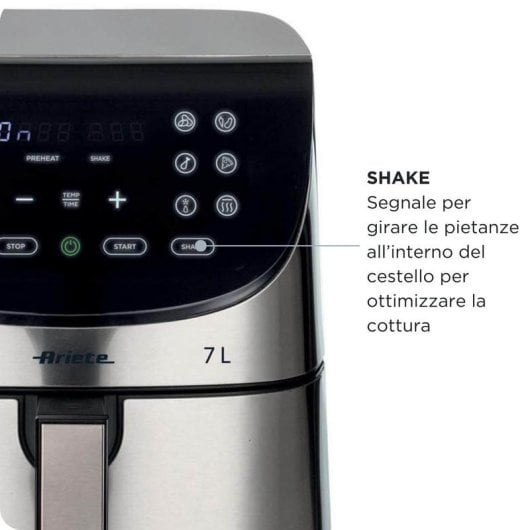 Friteuse sans Huile Ariete 4628/00 7L 1800W avec 12 Programmes et Minuterie