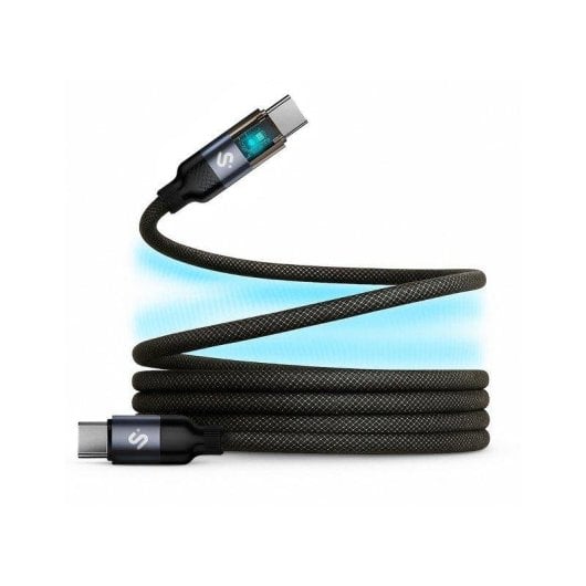 Câble USB-C Subblim POWERMAG 2m Magnétique LED 100W Nylon