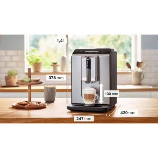 Máquina de café superautomática Bosch Serie 2 TIE20301 1,4 L 15 Bares com moinho e espumador