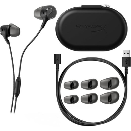 Auriculares HyperX Cloud Earbuds III S com fio USB-C para gaming e multimédia pretos