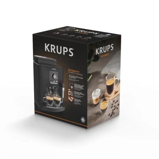Cafetière robot café Krups EA5008 2L broyeur intégré buse vapeur 1450W noir
