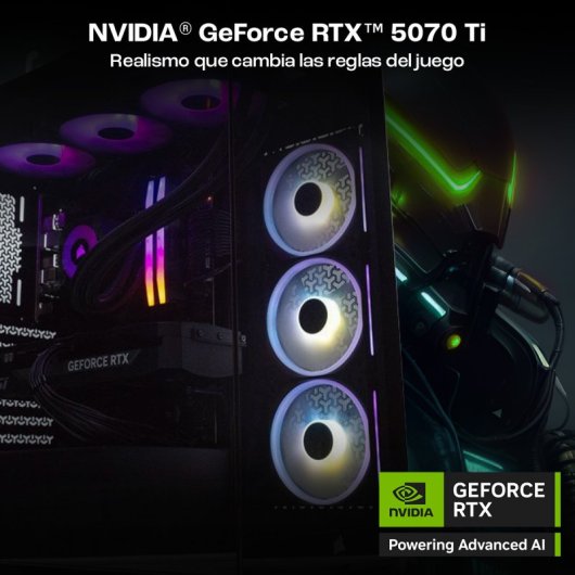 PcCom iCUE AMD Ryzen 7 7800X3D / 32GB / 1TB SSD / RTX 5070 Ti