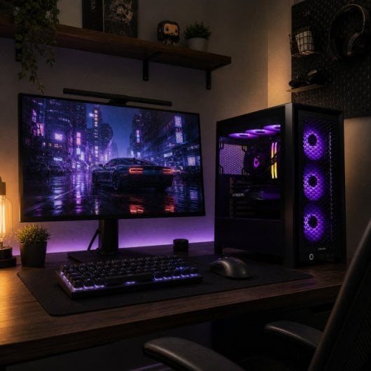 Desktop PcCom iCUE AMD Ryzen 7 9700X 32GB 1TB SSD RTX 5070 Wi-Fi 6E