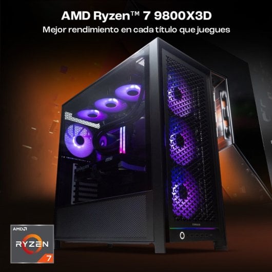 PcCom iCUE AMD Ryzen 7 9800X3D / 32GB / 1TB SSD / RTX 5080 / Windows 11 Home