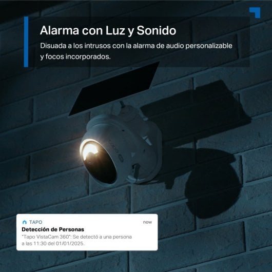 Caméra de surveillance TP-Link TC92 4K Vision Nocturne Extérieure Détection IA Audio Bidirectionnel