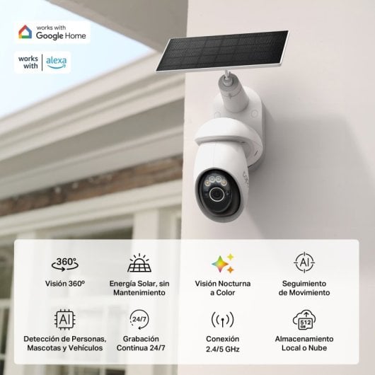 Caméra de surveillance TP-Link TC92 4K Vision Nocturne Extérieure Détection IA Audio Bidirectionnel