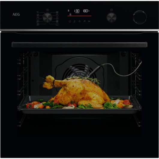 Horno elétrico AEG Series 6000 TR6PB53FSB 72 litros Preto com pirolítico e Wi-Fi