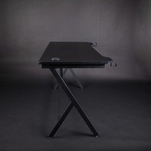 Mesa Gaming Konix 120 cm MDF Metal Passe-câbles Support Manette