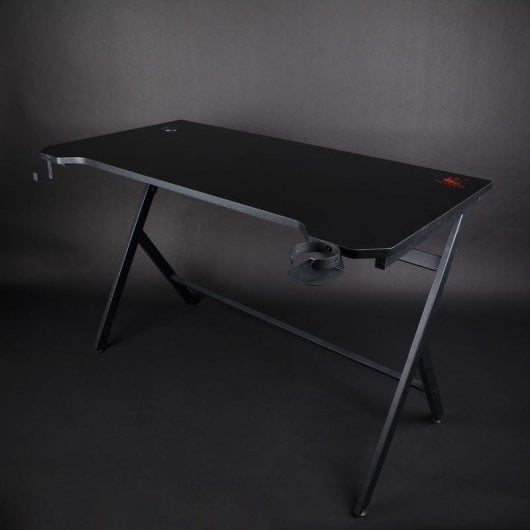 Mesa Gaming Konix 120 cm MDF Metal Passe-câbles Support Manette