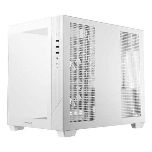 Caixa Micro-ATX DeepCool CG330 3F WH Vidro Temperado 3 Ventoinhas ARGB Branca