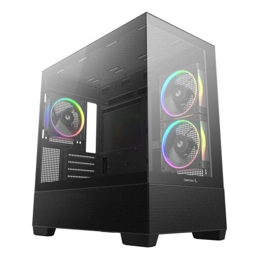 PC-Gehäuse DeepCool CG380 3F Schwarz Panoramic ARGB 3 Lüfter USB-C