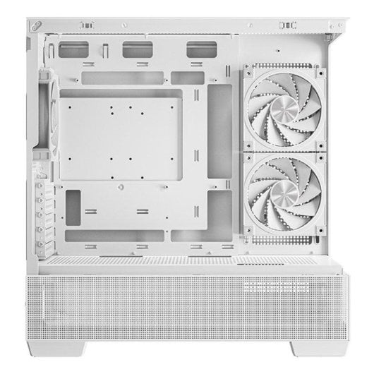PC-Gehäuse DeepCool CG380 3F WH Panoramic Midi Tower 3x ARGB PWM Weiß
