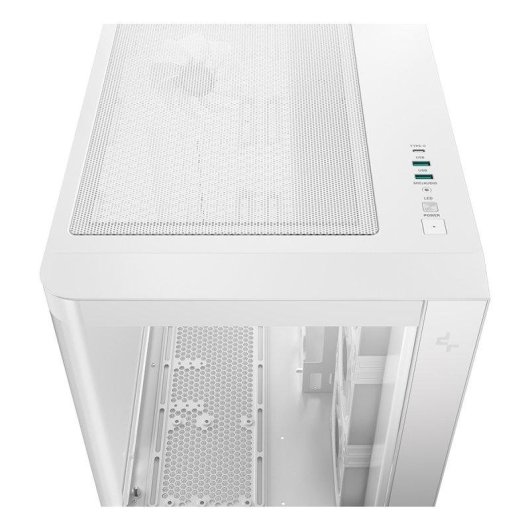 PC-Gehäuse DeepCool CG530U 4F Weiß Curved Glass 4x ARGB PWM USB-C