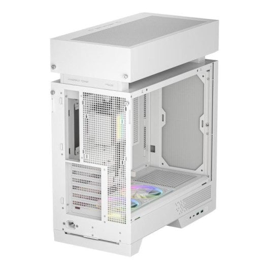 PC-Gehäuse DeepCool CL6600 WH Hypersplit ATX 2x ARGB Lüfter 360AIO Weiß