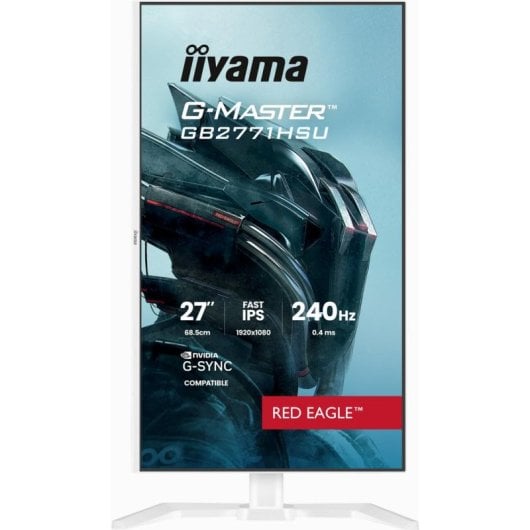 Écran PC iiyama G-MASTER GB2771HSU-W1 27" Full HD 240Hz Fast IPS HDR Blanc Hauteur Réglable Temps de Réponse 0,4 ms