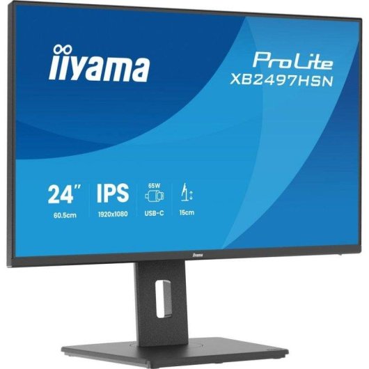 Monitor iiyama ProLite XB2497HSN-B1 23,8" FullHD 100Hz IPS USB-C Altura Ajustable 1ms