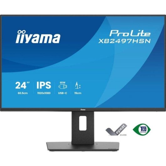Monitor iiyama ProLite XB2497HSN-B1 23,8" FullHD 100Hz IPS USB-C Altura Ajustable 1ms