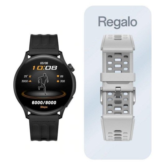 Oppo Watch S Bluetooth NFC GPS 44,9mm AMOLED Preto Resistente Água 5ATM+IP68 SpO2 ECG