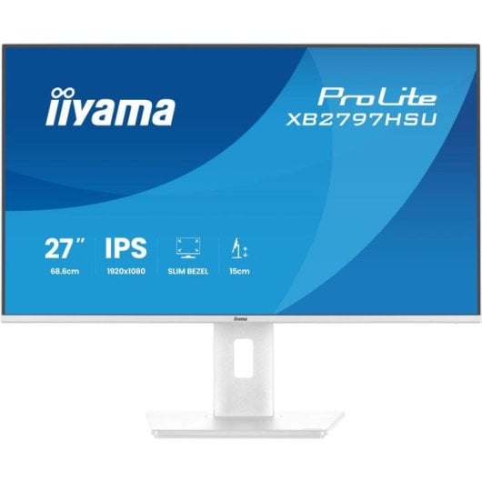 Monitor iiyama ProLite XB2797HSU-W1 27" FullHD 120Hz IPS Branco Altura Ajustável 1ms