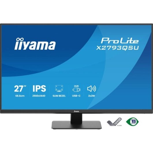 Écran PC iiyama ProLite X2793QSU-B1 27" Quad HD 75Hz IPS 1ms Haut-parleurs USB